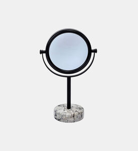 Nero Marble Metal Magnifying Mirror