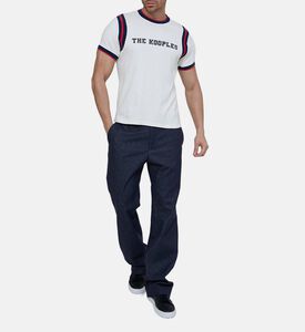 Denim-effect Wide-leg Suit Pants