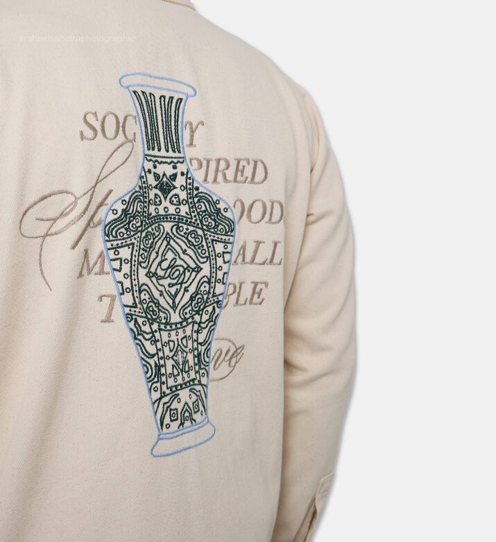 Les Deux Logo-embroidery Patch Pocket Shirt, Model View