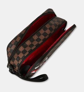 Sprayground Checkered Pattern Toiletry Bag, Packshot View