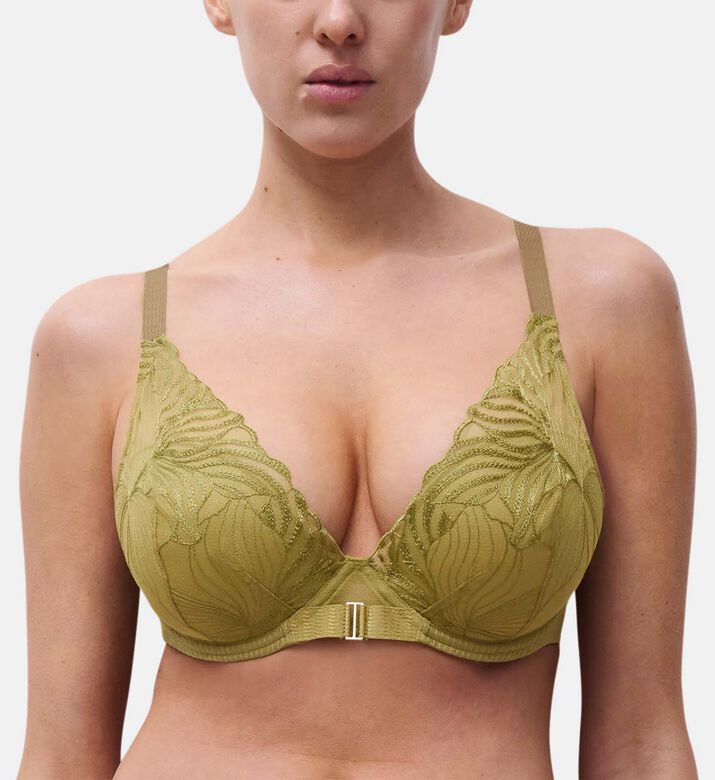 Chantelle Bra, Green, 90, B, Model View