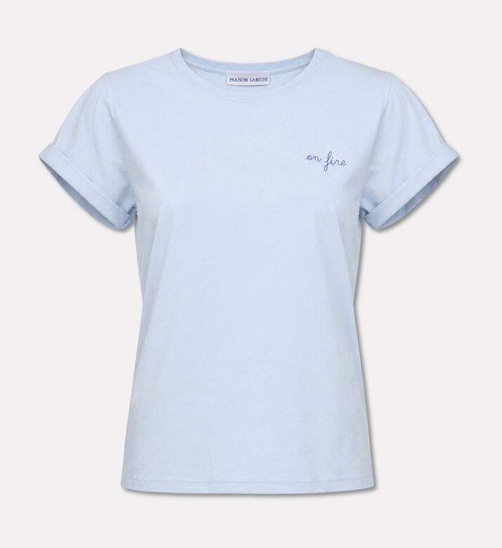 Maison Labiche Cotton Mini Script T-shirt, Packshot View