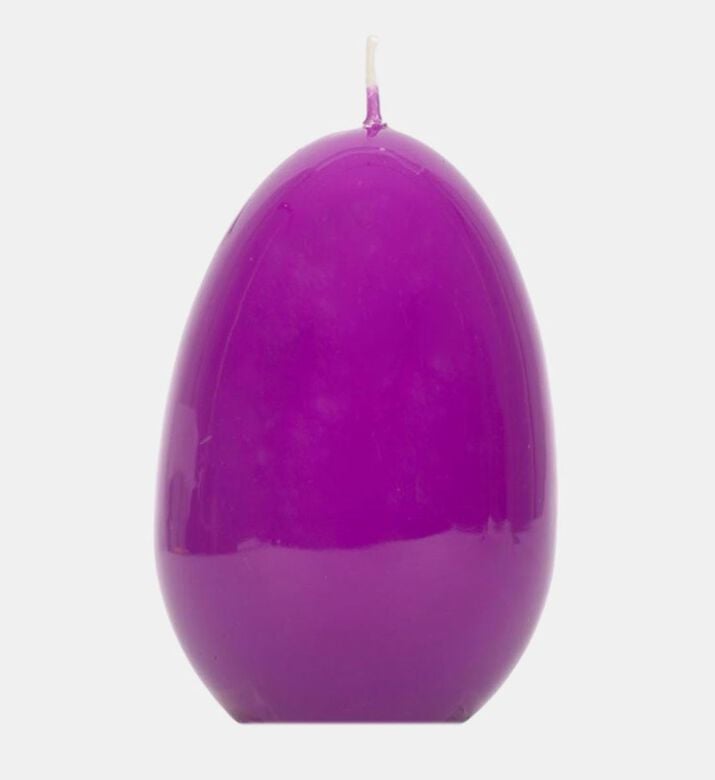 Graziani Oval Paraffin Wick Candle, Dark-purple, 10-cm, Packshot View