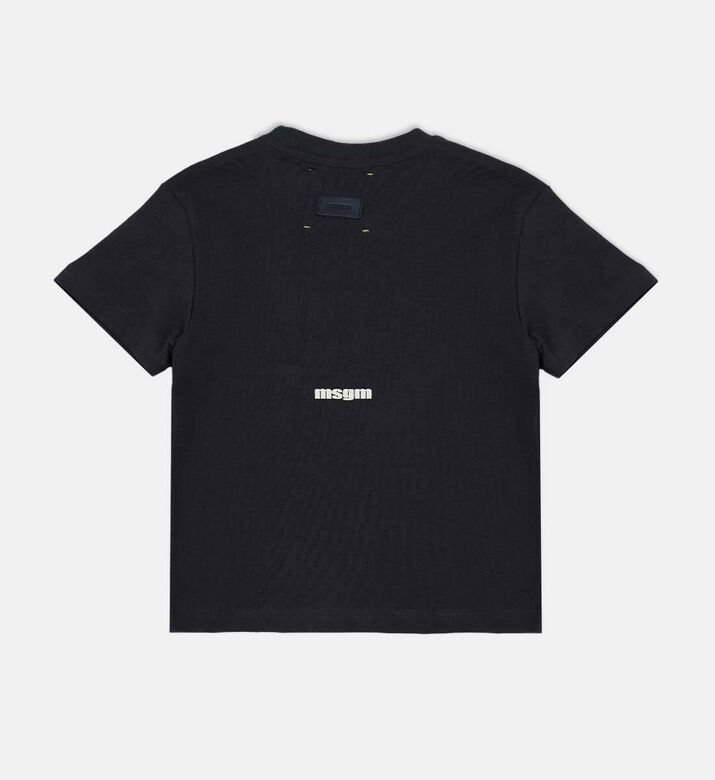 M S G M Logo-print Crewneck T-shirt, Packshot View