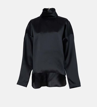 Organza High Neck Shirt