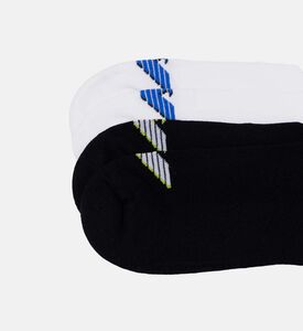 Ribbed Socks With Vertical Logo
