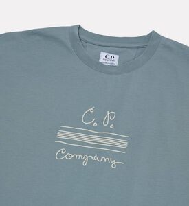 CP company Logo Embroidered T-shirt, Packshot View