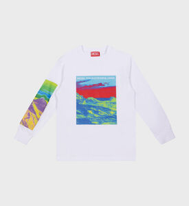 Cotton Thermoscanner-print T-shirt