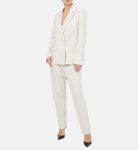 سترة تويل مزدوجة الصدر