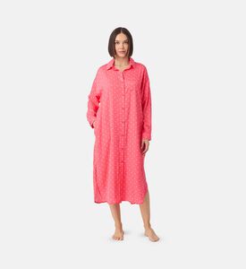 قميص نوم بياقة وشقوق جانبية