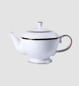 Gold-rimmed Porcelain Tea Pot