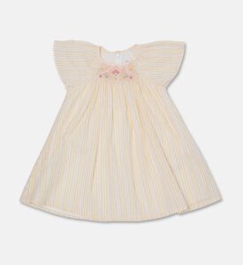 Tartine et Chocolat Striped Embroidered Cherries Dress, Packshot View
