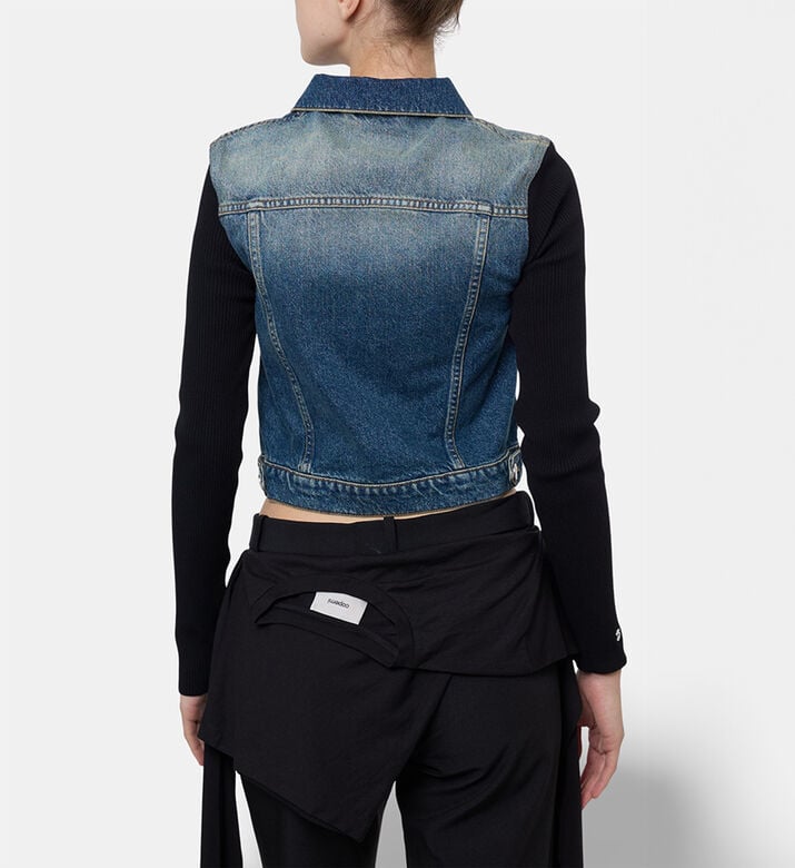 Coperni Denim Button Closure Jacket, Model View