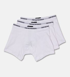 Emporio Armani Logo-waistband Trunk Briefs Set, White, Xxl, Packshot View