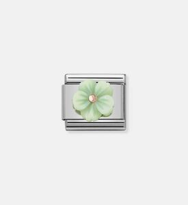 Composable Classic 9k Rose Gold Green Mother-of-pearl Flower Composable Classic 9k Rose Gold Green Mother-of-pearl Flower