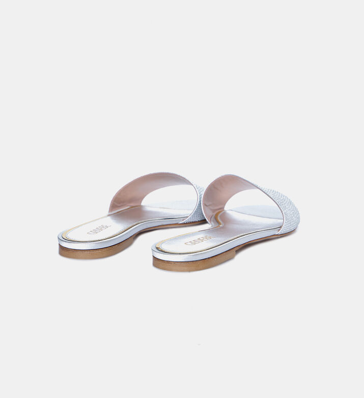 Cassis Crystal Embellished Flat Sabot