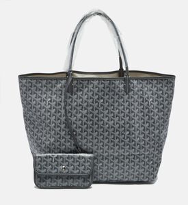 Goyard Preowned Goyard Grey Goyardine Coated Canvas Gm Tote, Packshot View
