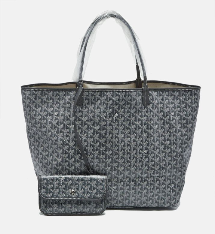 Goyard Preowned Goyard Grey Goyardine Coated Canvas Gm Tote, Packshot View