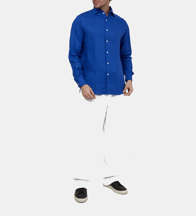 Linen Straight Hem Shirt