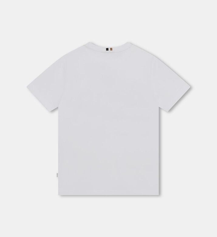 تي شيرت قطن جيرسي مزدوج بطبعة حرف B