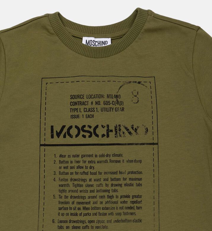 Cotton Logo Script-print T-shirt