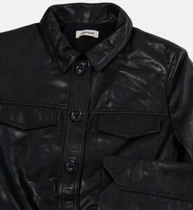 Liam Leather Fitted-cut Jacket Liam Leather Fitted-cut Jacket