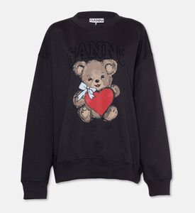 Ganni Logo-print Bear Graphic Sweatshirt, Packshot View