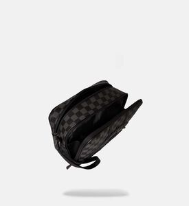 حقيبة صغيرة بنقشة مربعات بأسنان شرسة