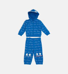 طقم بقصة عادية بطبعة على كامله