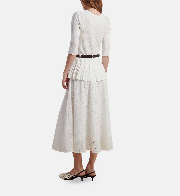 Viscose Pleated Detailing Sweater
