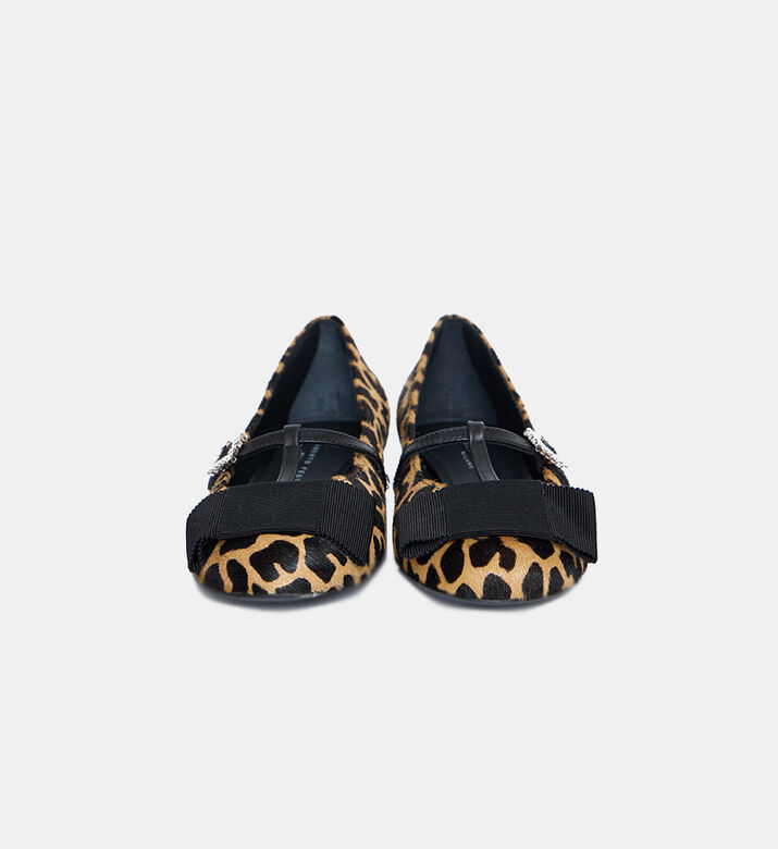 Leopard-print Ballerinas