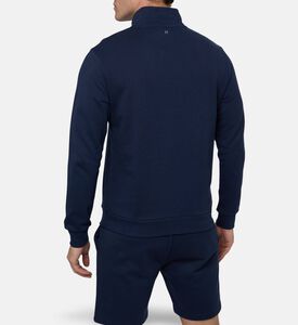 Hackett London Heritage Zip Fastening High Neck Long-sleeve Sweater, Model View