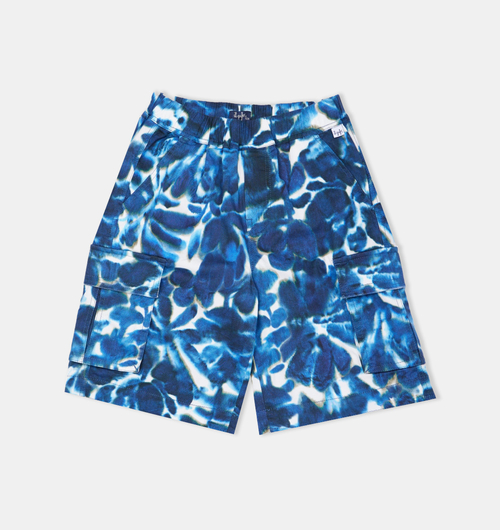Cargo-style Tie-dye Bermuda Shorts