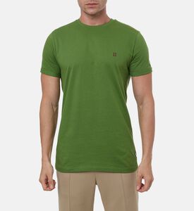 Les Deux Norregaard Short-sleeve Contrast T-shirt, Lime, M, Model View