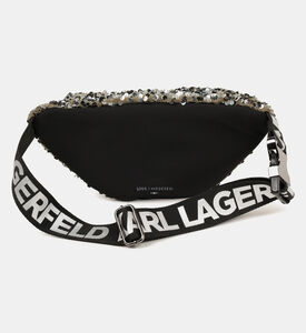 حقيبة خصر مزينة بترتر