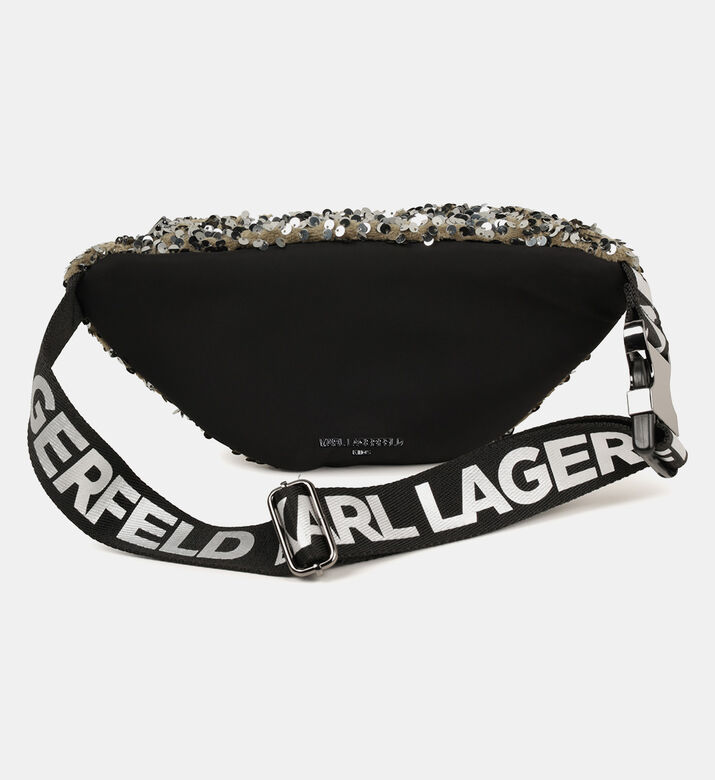 حقيبة خصر مزينة بترتر