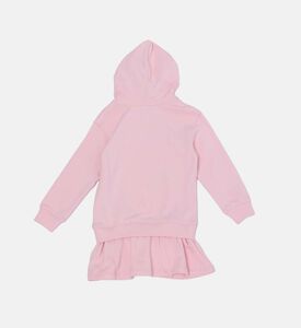 فستان بغطاء للرأس بطبعة شعار فتاة