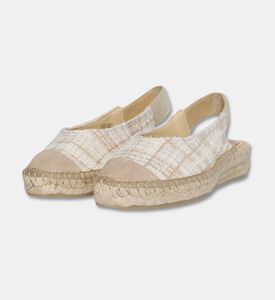 Salvi Tweed Slingback Espadrille Flat, Packshot View