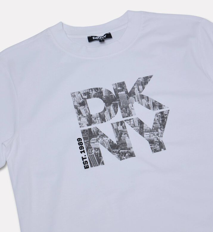 DKNY Logo-print Straight Hem T-shirt, Packshot View