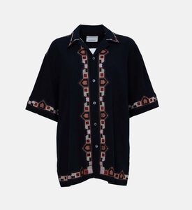 Zao Cotton Short-sleeve Embroidered Shirt Zao Cotton Short-sleeve Embroidered Shirt