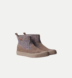 Goda-ab Suede Leather Flat Ankle Bootie