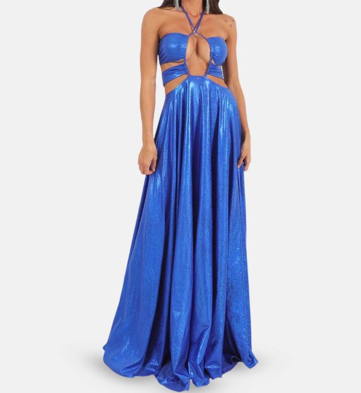 Serena Blue Slim Dress