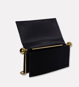 Stephane Rolland Pop Up Silk Satin Shoulder Bag, Black, Packshot View