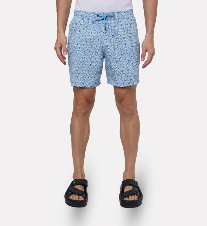 Hackett London Crystalline Abstract-print Regular-fit Shorts, Model View