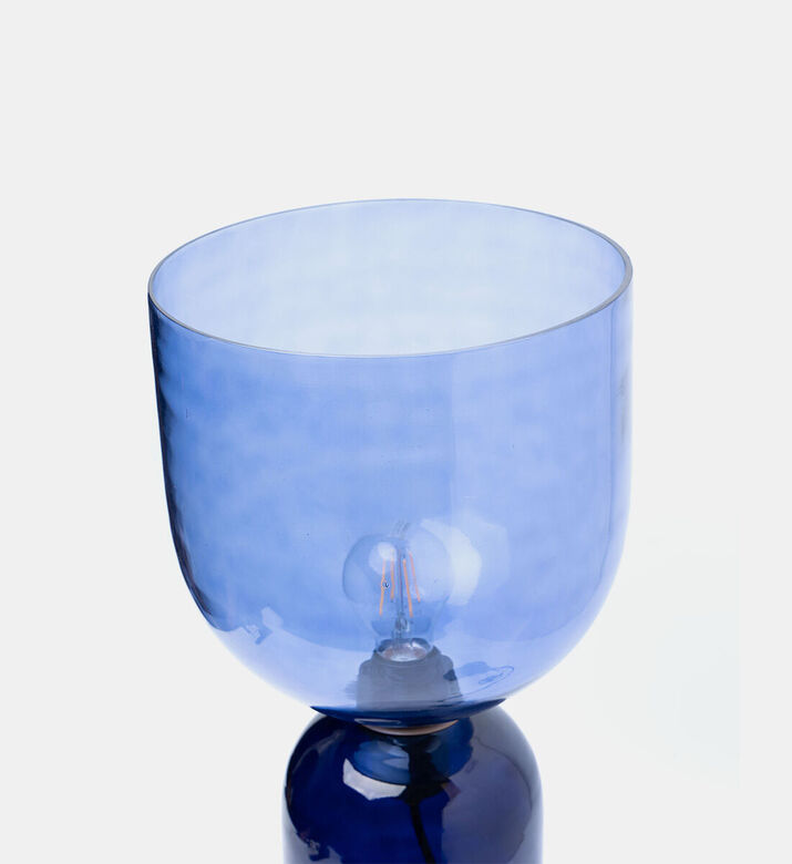 Home Deco and More Bliss 2 Pin Table Lamp, Blue, Packshot View