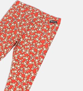All-over Teddy Bear-print Leggings