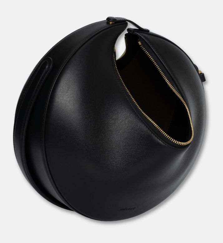 Mlouye Calf Leather Crescent Shoulder Bag, Packshot View