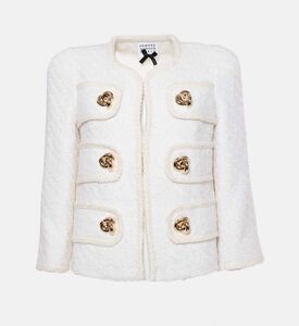 Edward Achour Paris Gold Buttons Tweed Jacket, Packshot View