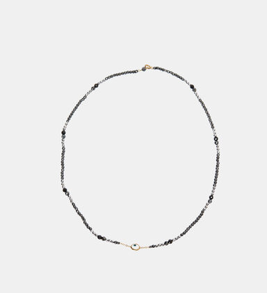 Gold Evil Eye Beaded Pendant
