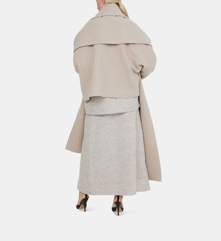 Tamuna Scarf Short Wool Coat Tamuna Scarf Short Wool Coat